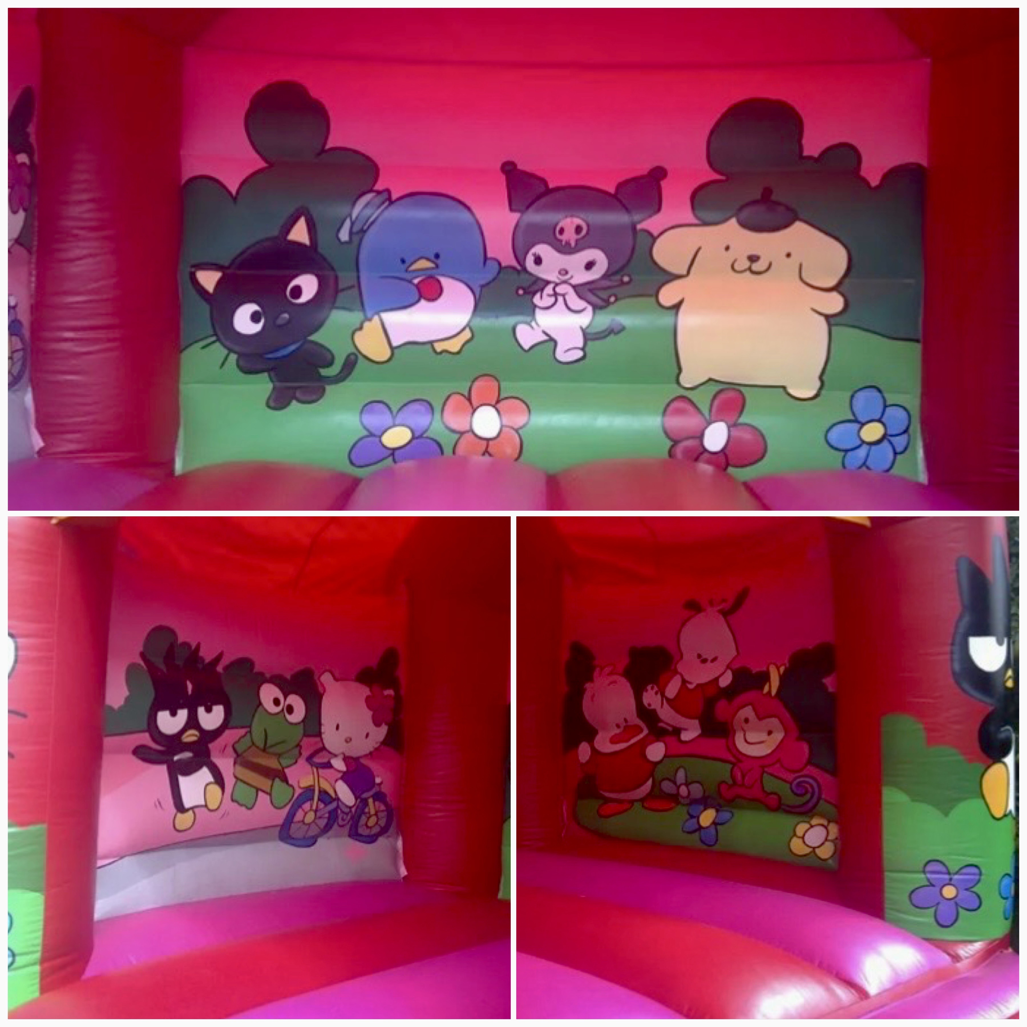 artwork of the kitten bouncy castle for hire in bexleyheath 