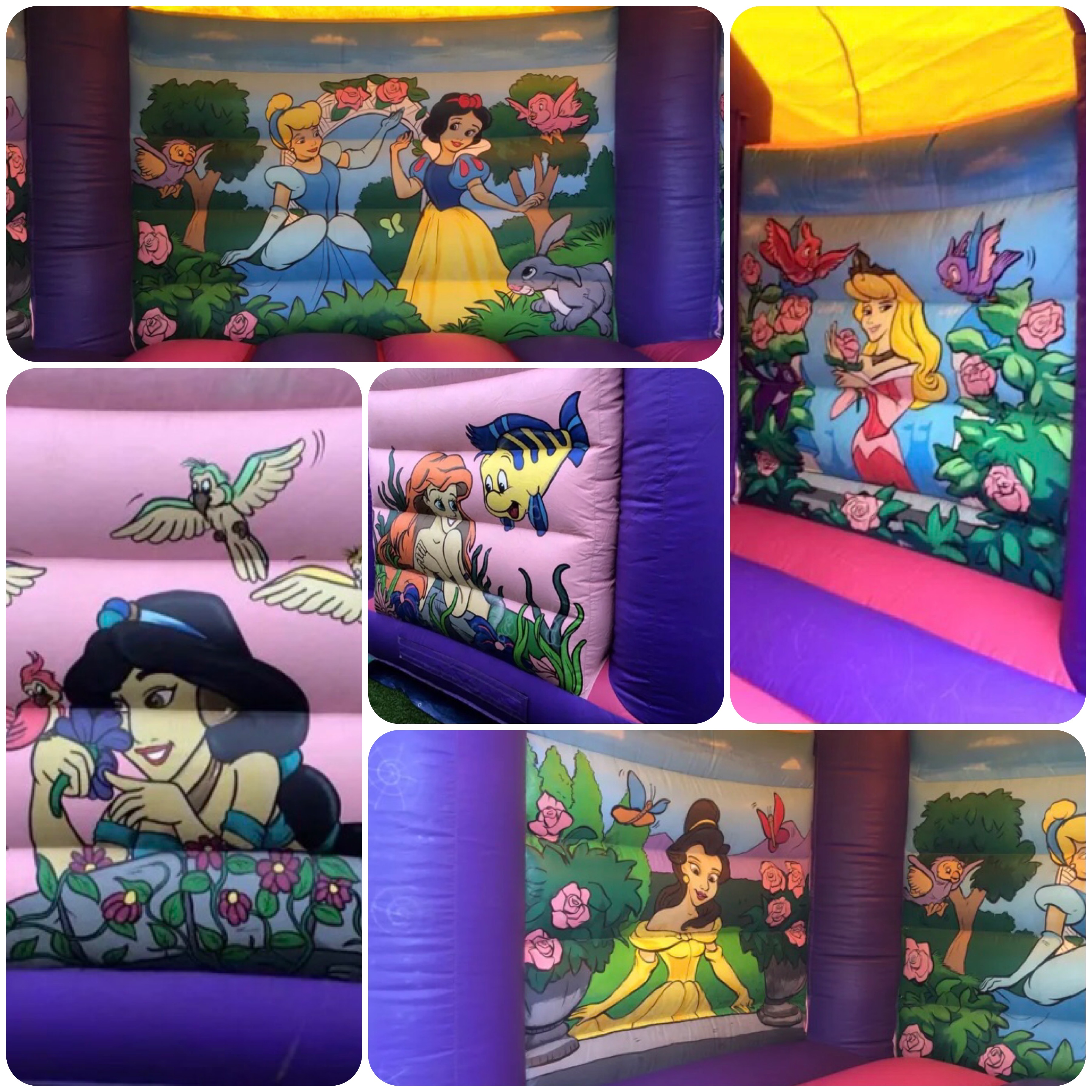 Bouncy castle and soft play hire for indoor halls in Hawley Princess bouncy castle hire Hextable