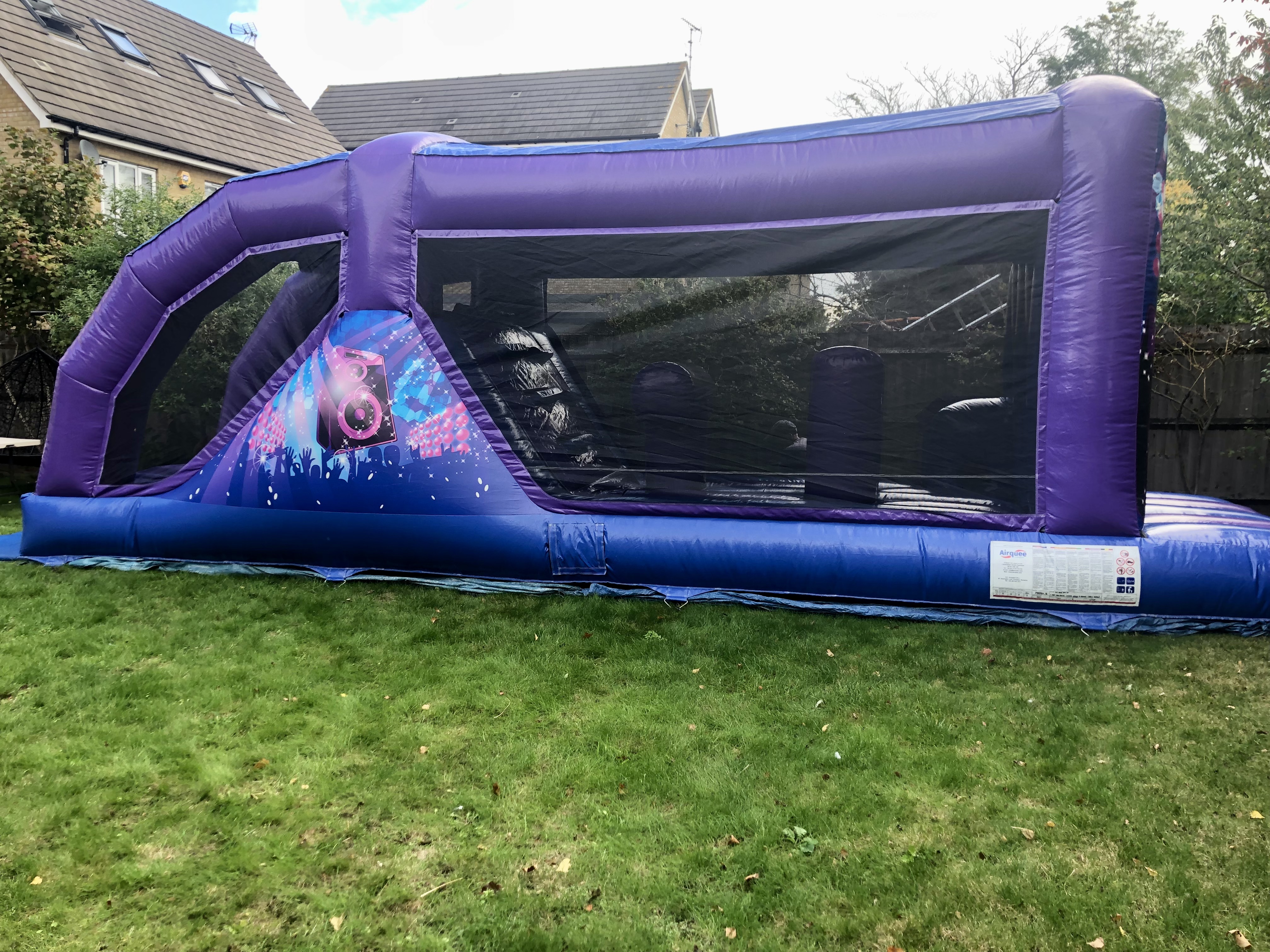 Disco bouncy castle to hire in Stone