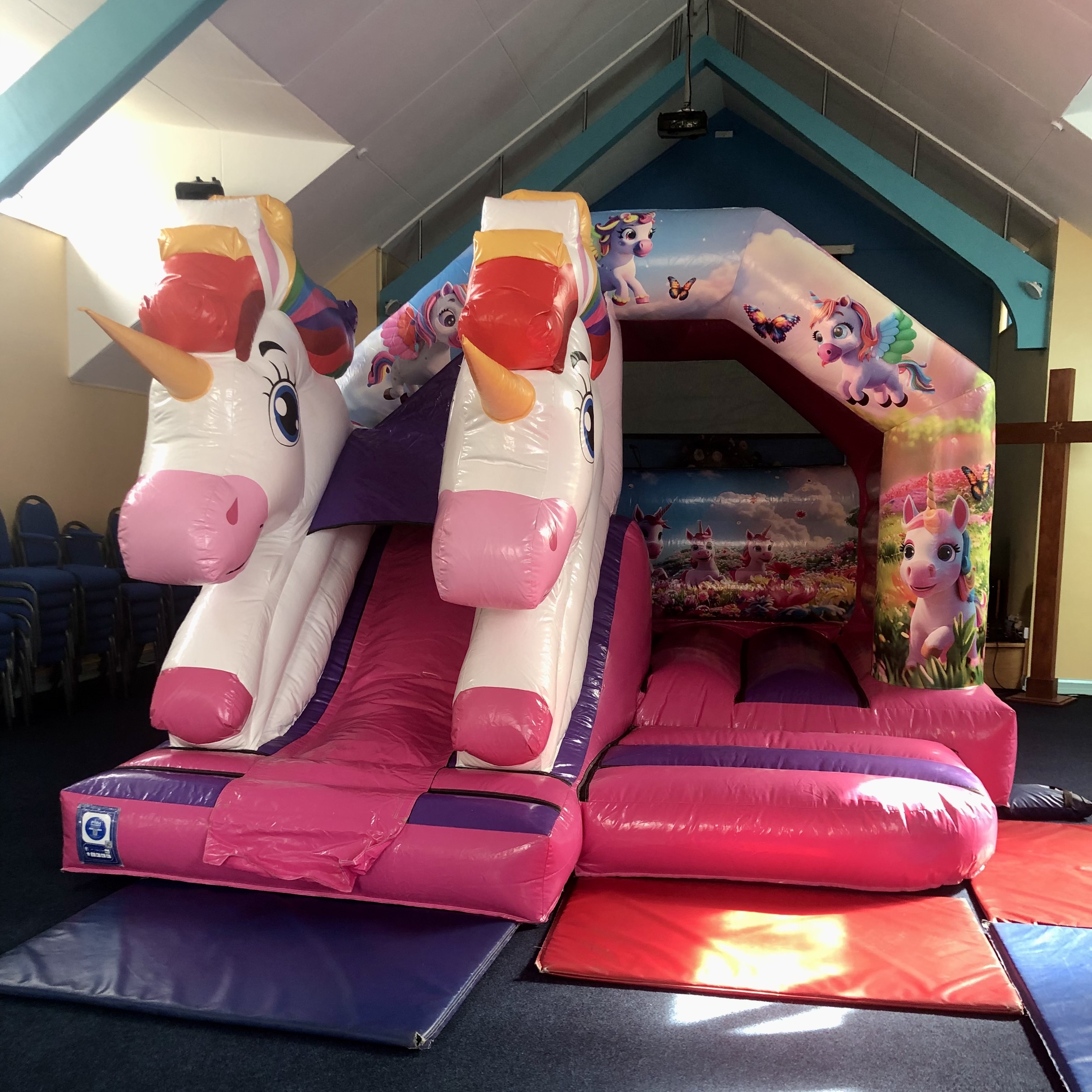 indoor bouncy castle for hall parties in Blackfen 