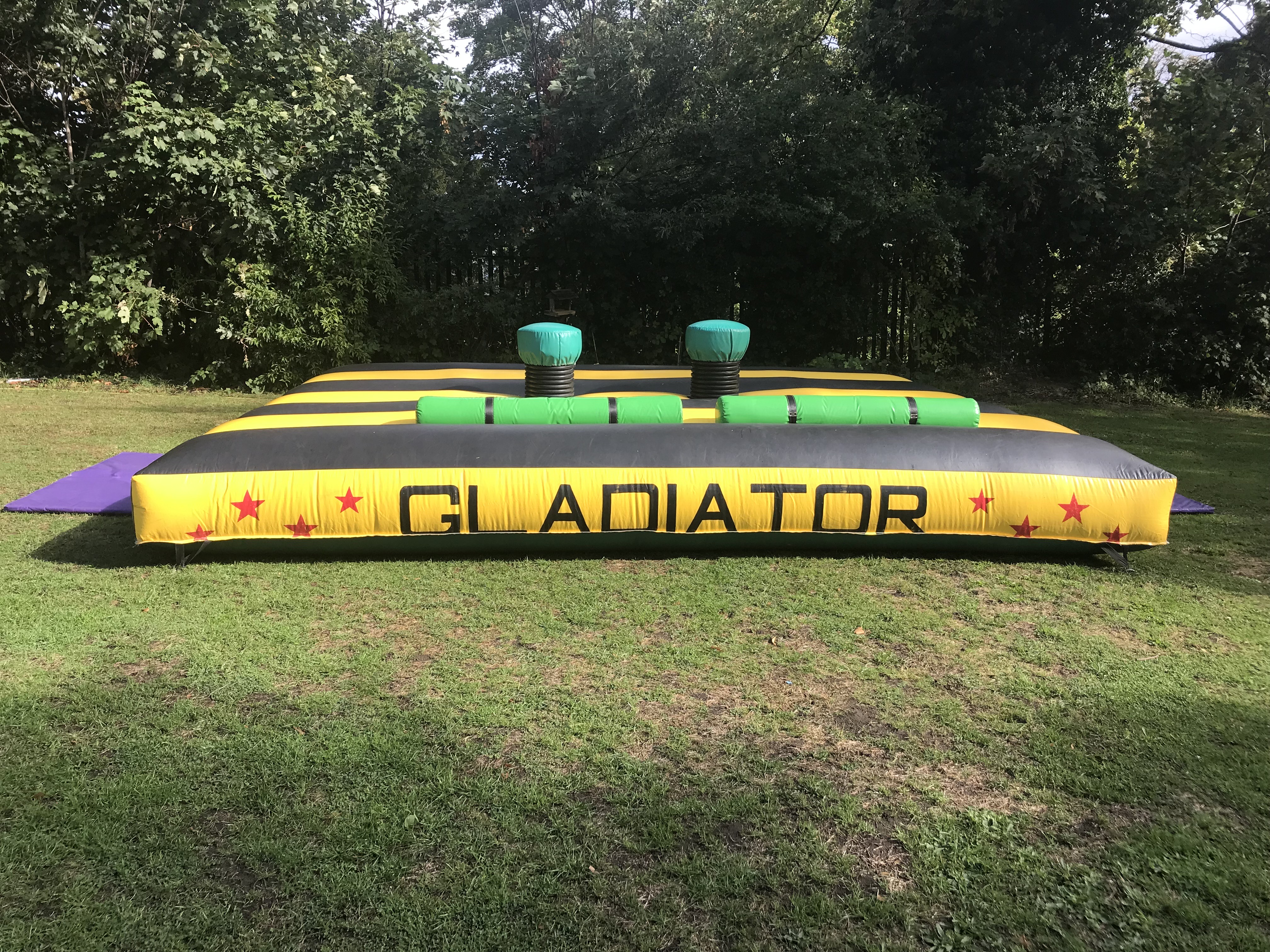 Gladiator duel hire in Bexley for school inflatable fun days