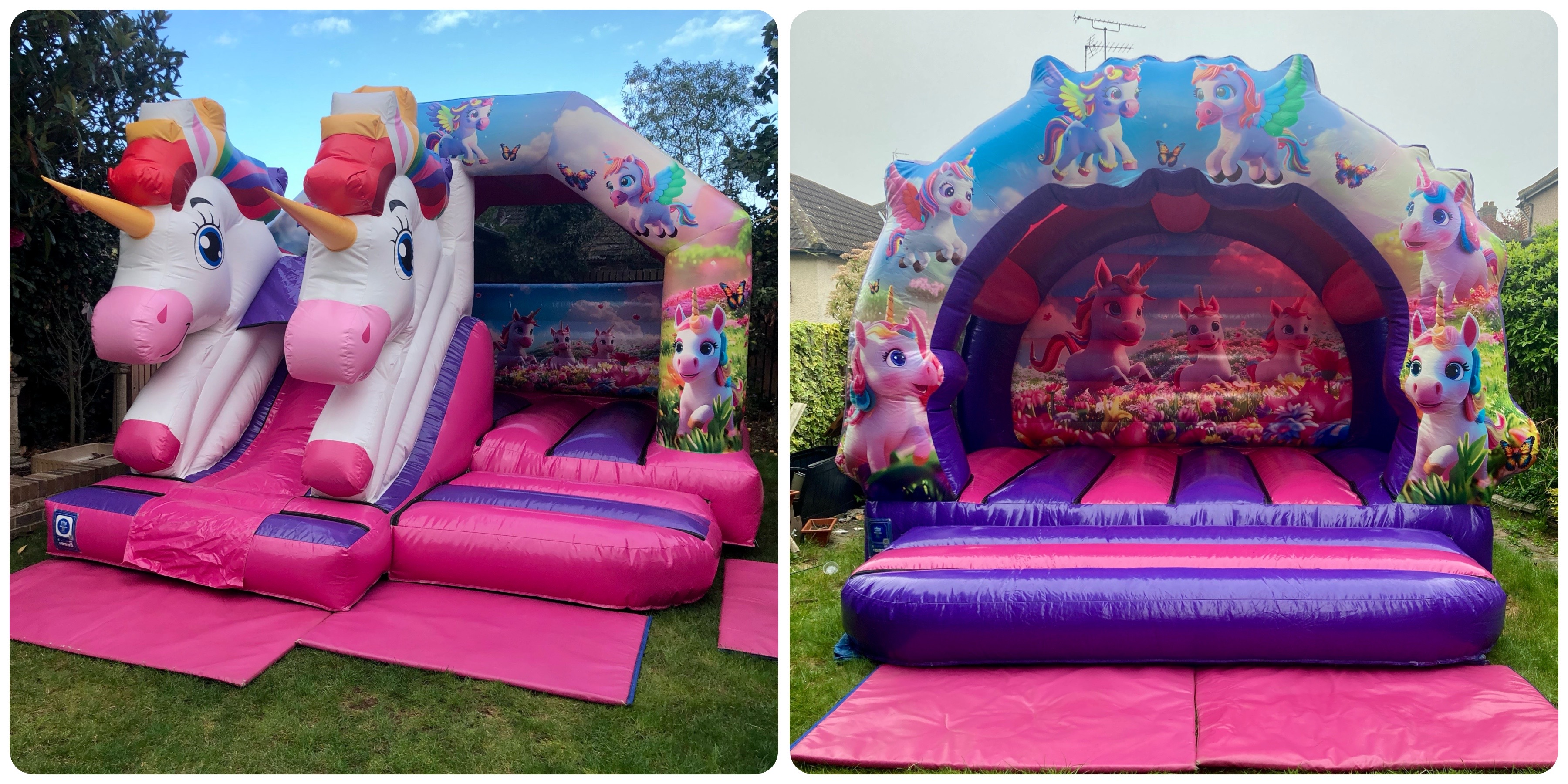 Indoor Unicorn bouncy castle party in Bexley